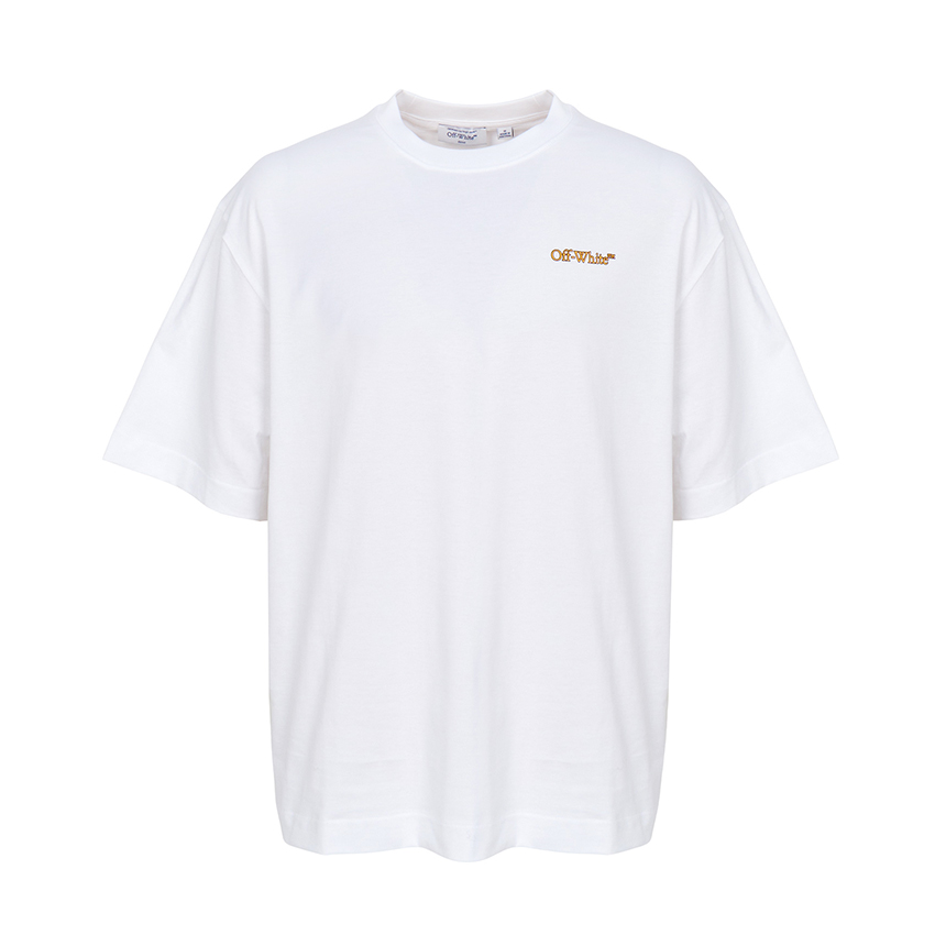 오프화이트(OFF WHITE) 테이프 애로우 스케이트 반팔 티셔츠 (남여공용) 44MAA120G5J009 0122