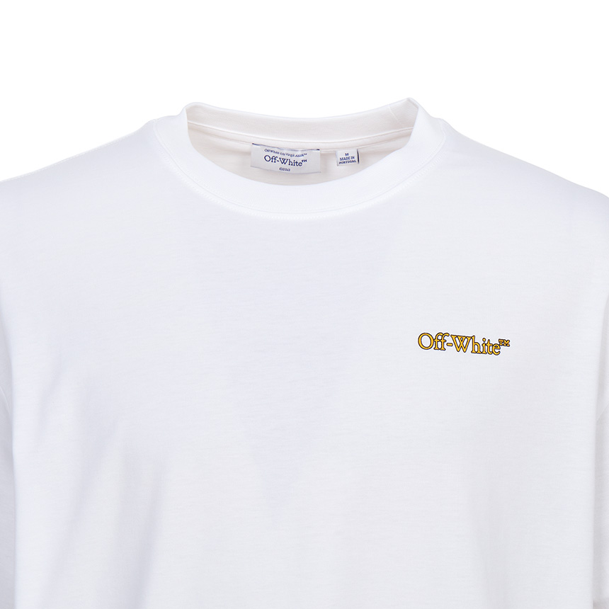오프화이트(OFF WHITE) 테이프 애로우 스케이트 반팔 티셔츠 (남여공용) 44MAA120G5J009 0122