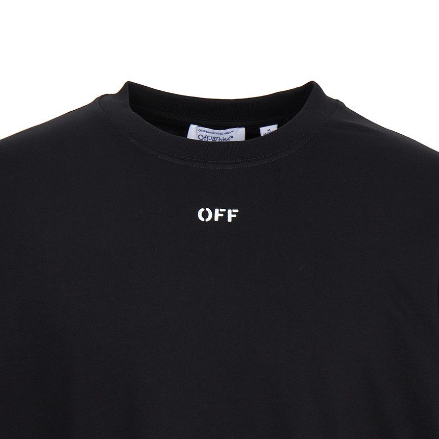오프화이트(OFF WHITE) 스크리블 다이애그널 스케이트 반팔 티셔츠 (남여공용) 44MAA120G5J00E 1001