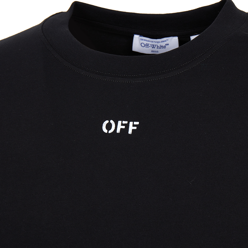 오프화이트(OFF WHITE) 스크리블 다이애그널 스케이트 반팔 티셔츠 (남여공용) 44MAA120G5J00E 1001