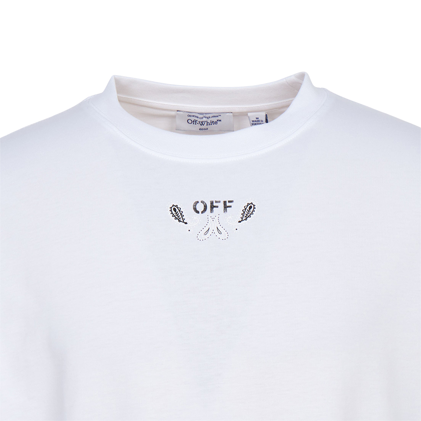 오프화이트(OFF WHITE) 반다나 애로우 스케이트 반팔 티셔츠 (남여공용) 44MAA120G5J00O 0110