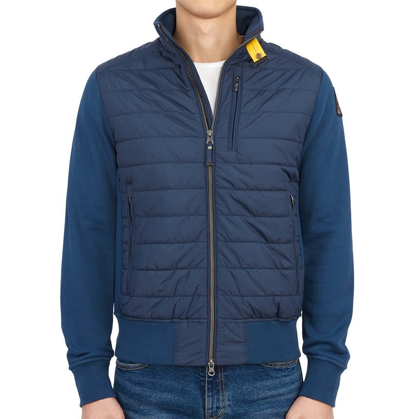 파라점퍼스(PARAJUMPERS) 엘리엇 플리스 남자 패딩 점퍼 자켓 레귤러핏 PMHYBFP02 NAVY ESTATE BLUE