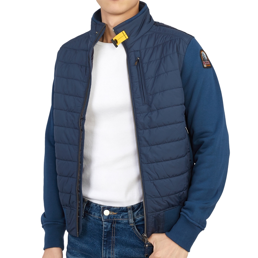 파라점퍼스(PARAJUMPERS) 엘리엇 플리스 남자 패딩 점퍼 자켓 레귤러핏 PMHYBFP02 NAVY ESTATE BLUE