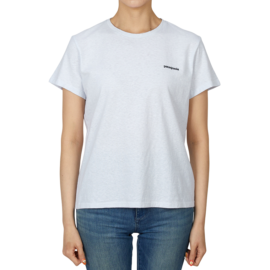 파타고니아(PATAGONIA) P-6 여성 반팔티셔츠 37567 WHI