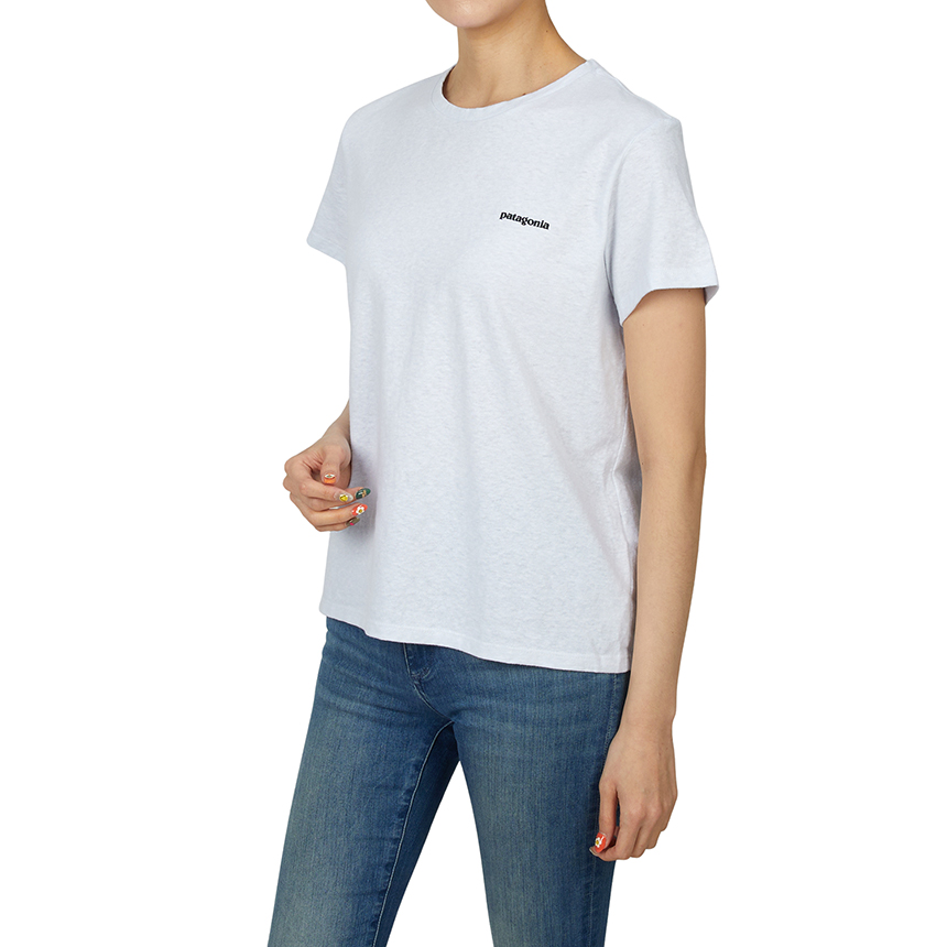 파타고니아(PATAGONIA) P-6 여성 반팔티셔츠 37567 WHI