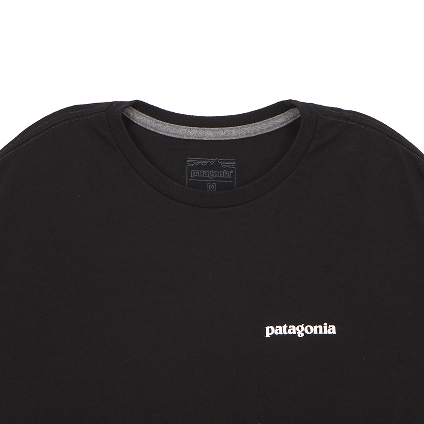 파타고니아(PATAGONIA) P-6 남성 반팔티셔츠 38504 BLK