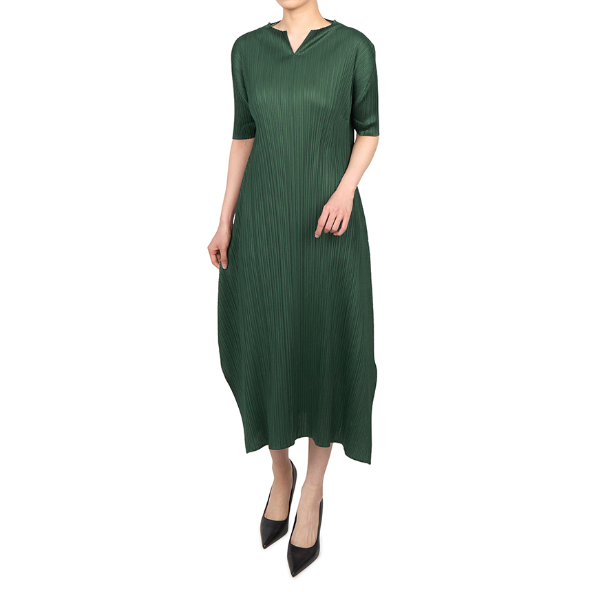 플리츠플리즈 이세이미야케(PLEATS PLEASE ISSEY MIYAKE) 플리츠플리즈 여성 반팔 롱 원피스 PP66 JH136 67