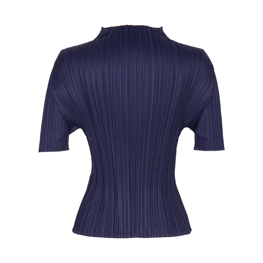 플리츠플리즈 이세이미야케(PLEATS PLEASE ISSEY MIYAKE) 여성 하이넥 반팔티셔츠 PP66 JK152 75