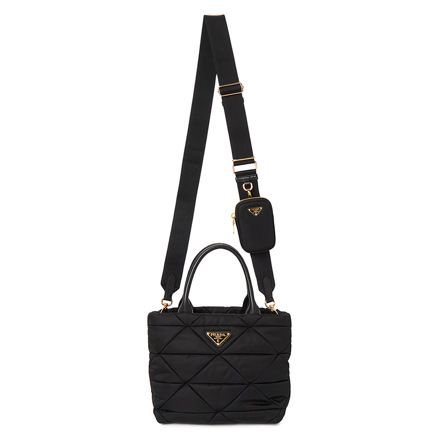 프라다(PRADA) 스몰 리나일론 패딩 여성 토트백 1BG373 RDJN F0632 B9M