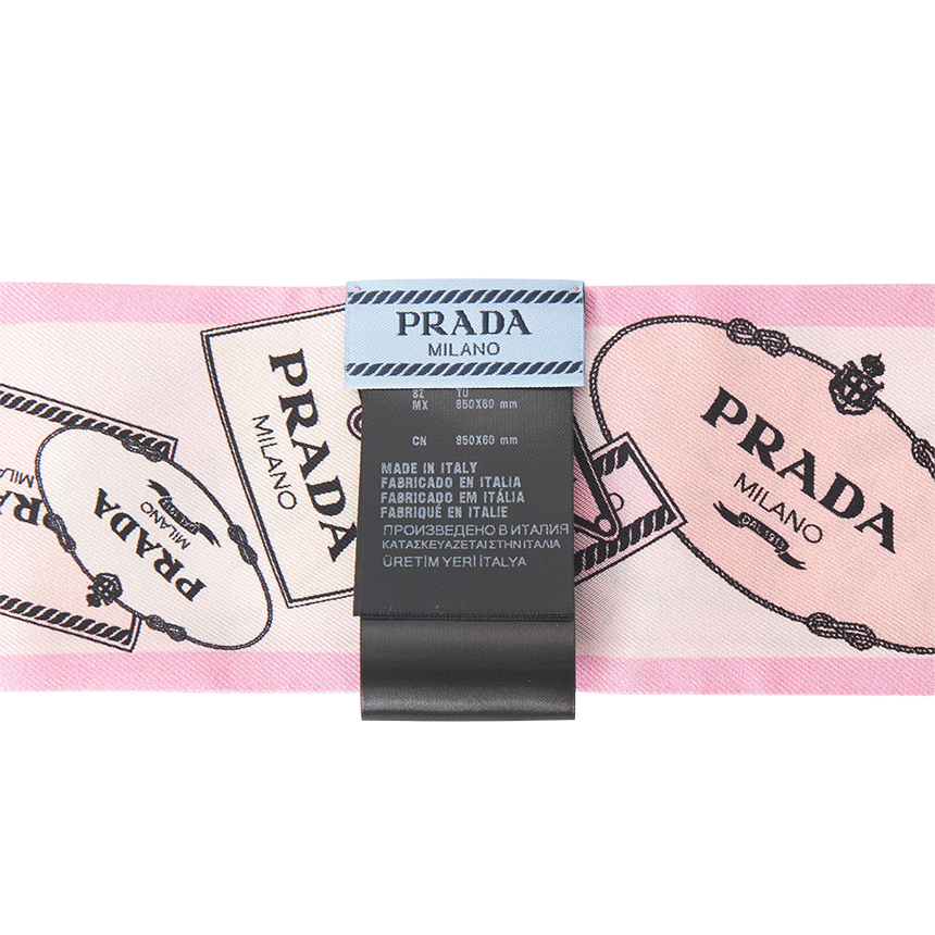프라다(PRADA) 여성 실크 스키니 스카프 1FF008 2DGY F0DLD