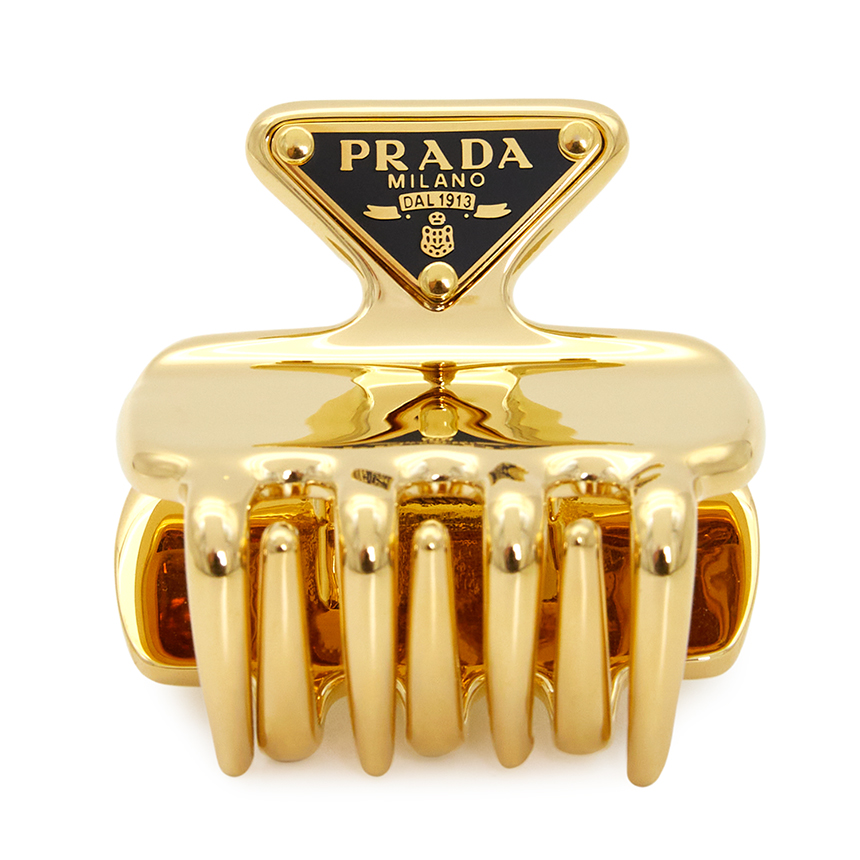 프라다(PRADA) 트라이앵글 로고 여자 헤어클립 1IF087 2BA6 F0056