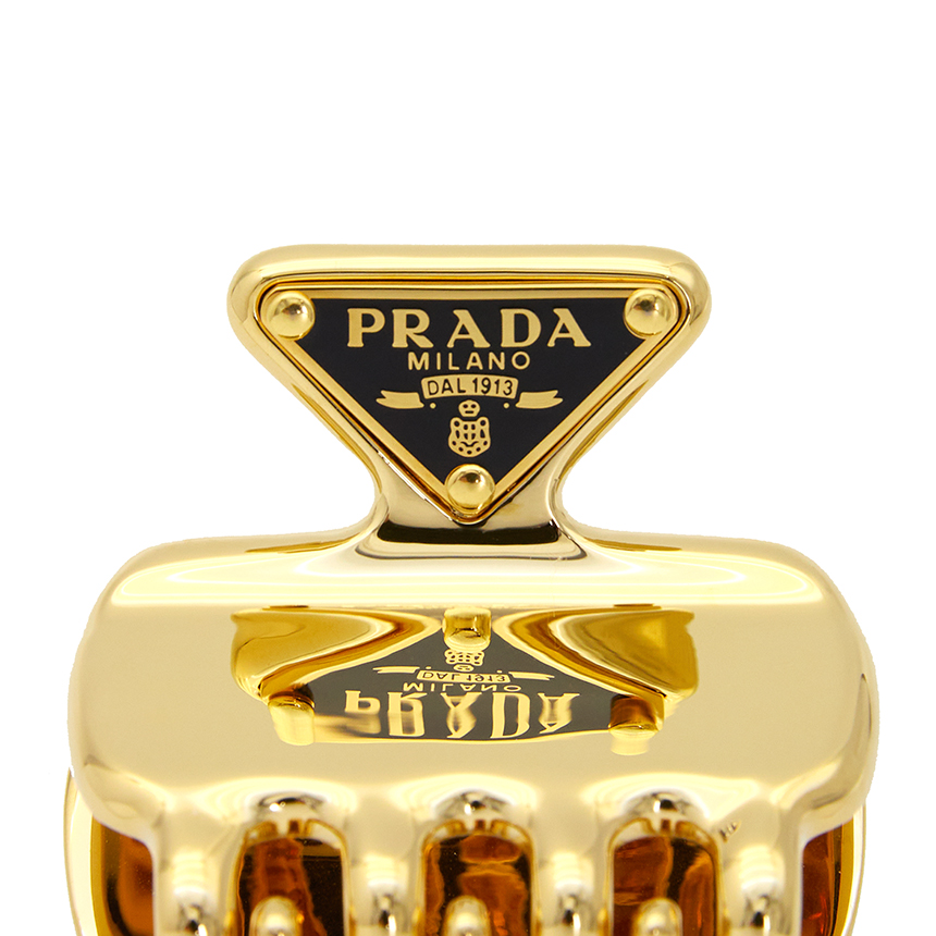 프라다(PRADA) 트라이앵글 로고 여자 헤어클립 1IF087 2BA6 F0056