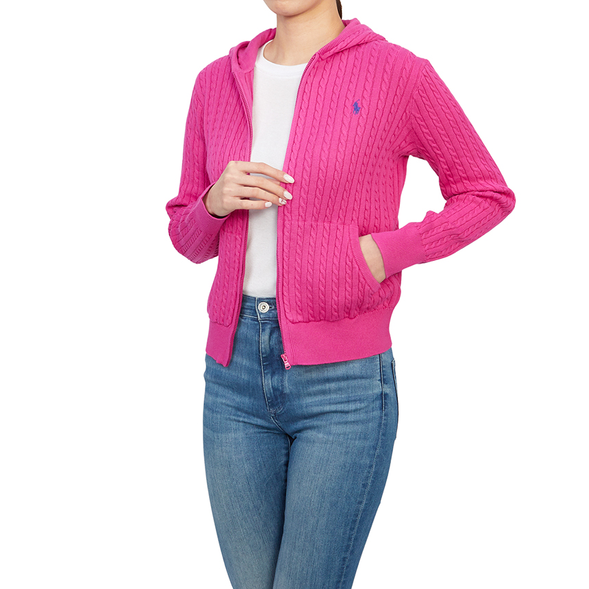 폴로랄프로렌키즈(RALPH LAUREN KIDS) 후드 집업 가디건 (성인착용가능) 313916533005 PINK
