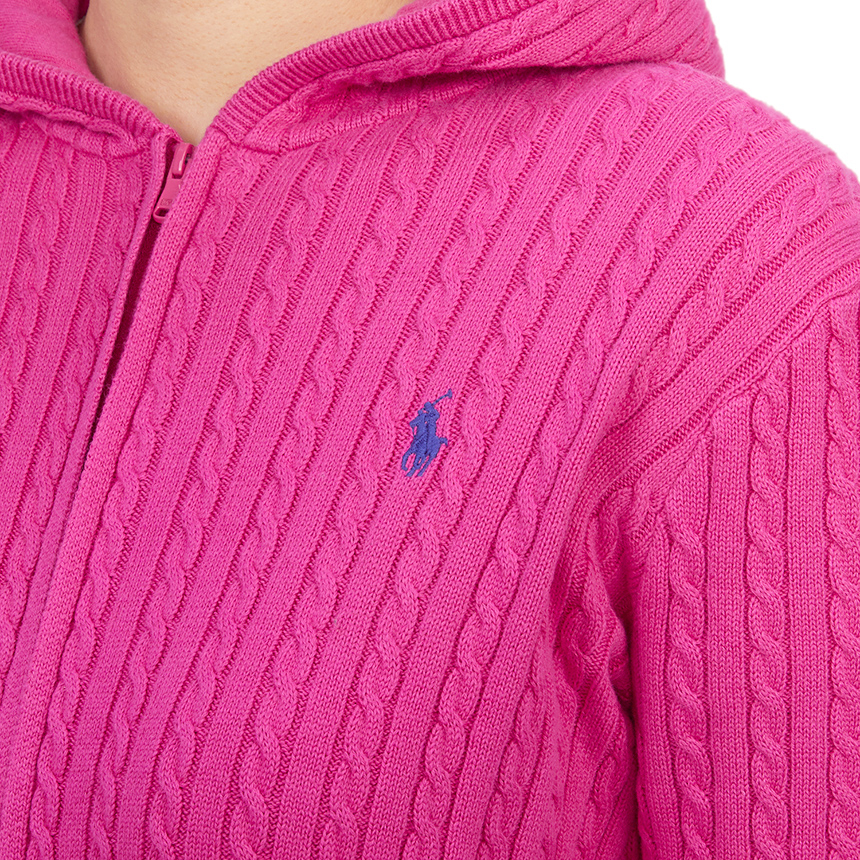 폴로랄프로렌키즈(RALPH LAUREN KIDS) 후드 집업 가디건 (성인착용가능) 313916533005 PINK