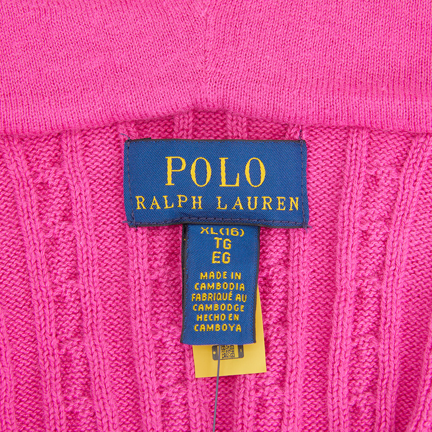 폴로랄프로렌키즈(RALPH LAUREN KIDS) 후드 집업 가디건 (성인착용가능) 313916533005 PINK