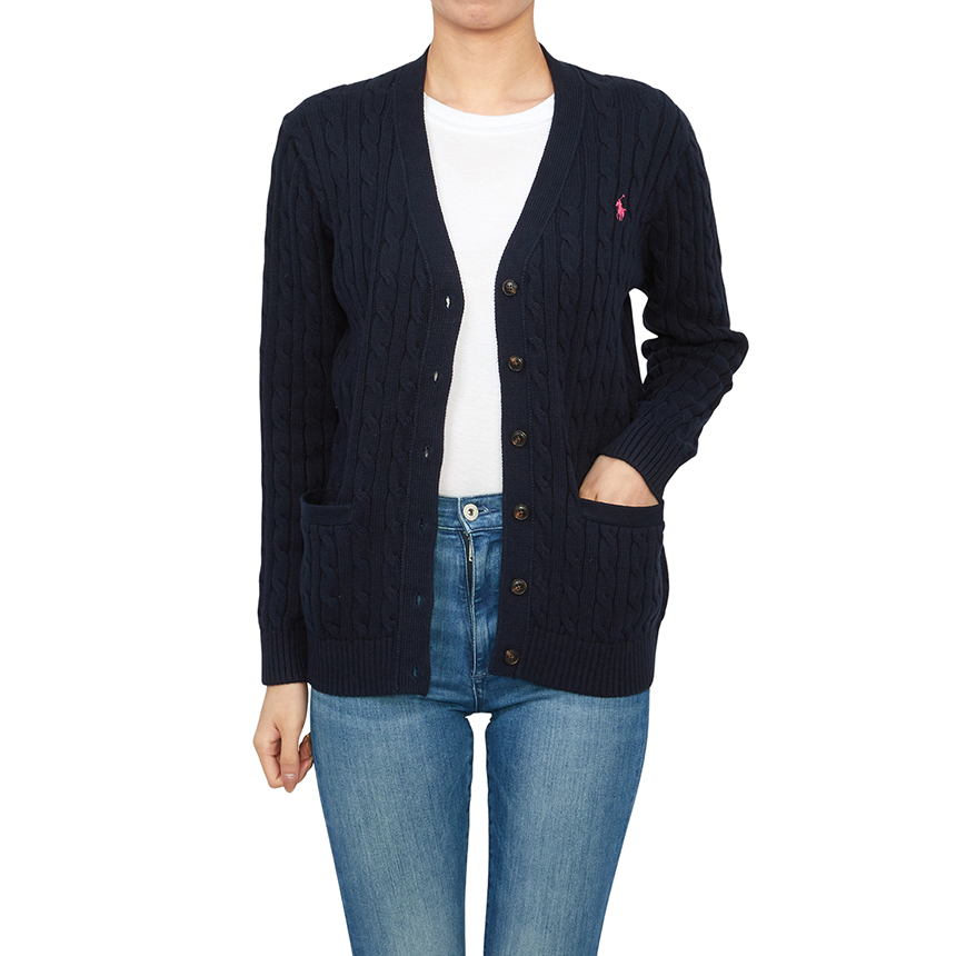 폴로랄프로렌키즈(RALPH LAUREN KIDS) 케이블 가디건 (성인착용가능) 313950765001 NAVY
