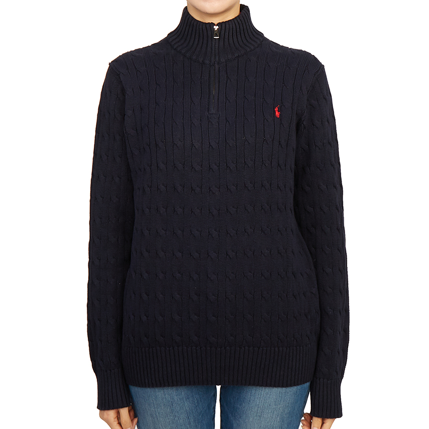 폴로랄프로렌키즈(RALPH LAUREN KIDS) 스크래치 반집업 니트 323868894005 NAVY (성인착용가능) SB_323868894005 NAVY_070