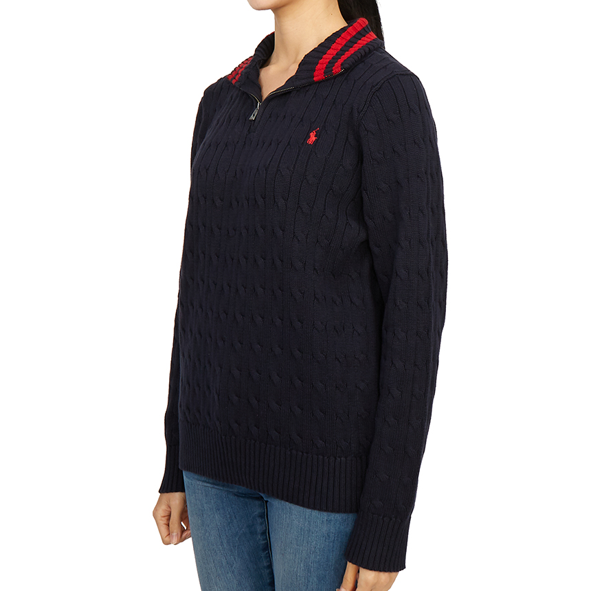 폴로랄프로렌키즈(RALPH LAUREN KIDS) 스크래치 반집업 니트 323868894005 NAVY (성인착용가능) SB_323868894005 NAVY_070