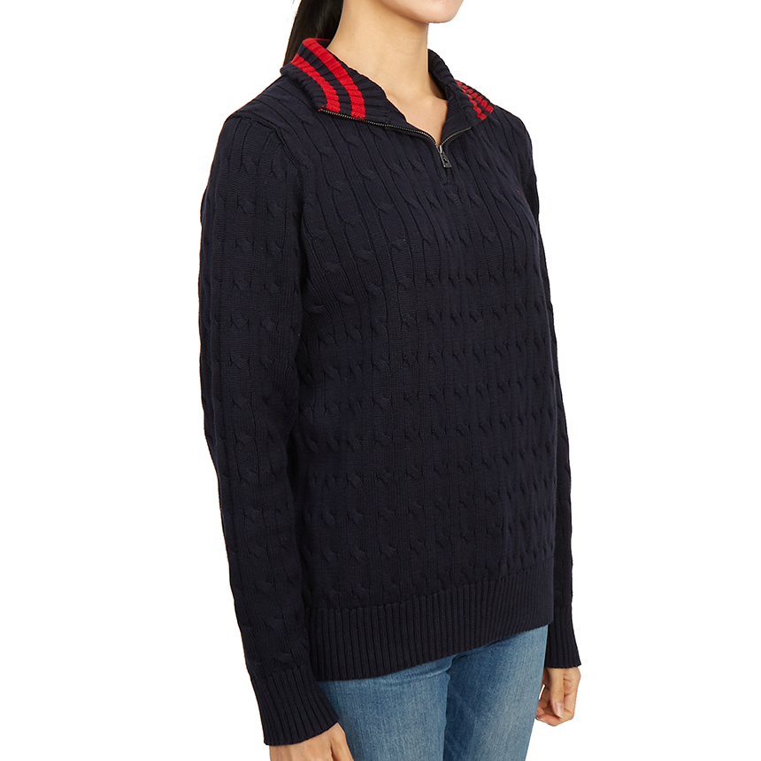 폴로랄프로렌키즈(RALPH LAUREN KIDS) 스크래치 반집업 니트 323868894005 NAVY (성인착용가능) SB_323868894005 NAVY_070