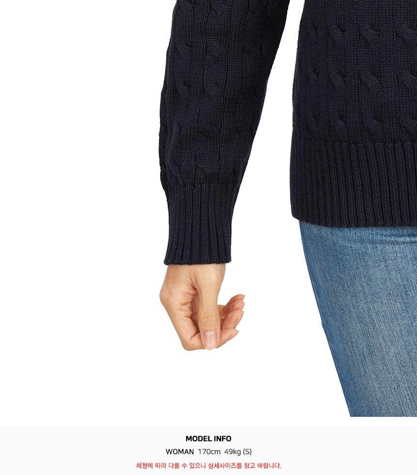 폴로랄프로렌키즈(RALPH LAUREN KIDS) 스크래치 반집업 니트 323868894005 NAVY (성인착용가능) SB_323868894005 NAVY_070
