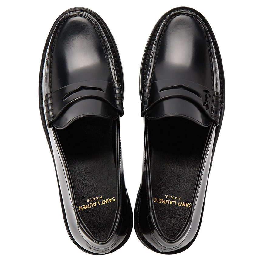 생로랑(SAINT LAURENT PARIS) 스크래치 모노그램 페니 여성 로퍼 716556 AO9VV 1000 SB_716556 AO9VV 1000_037