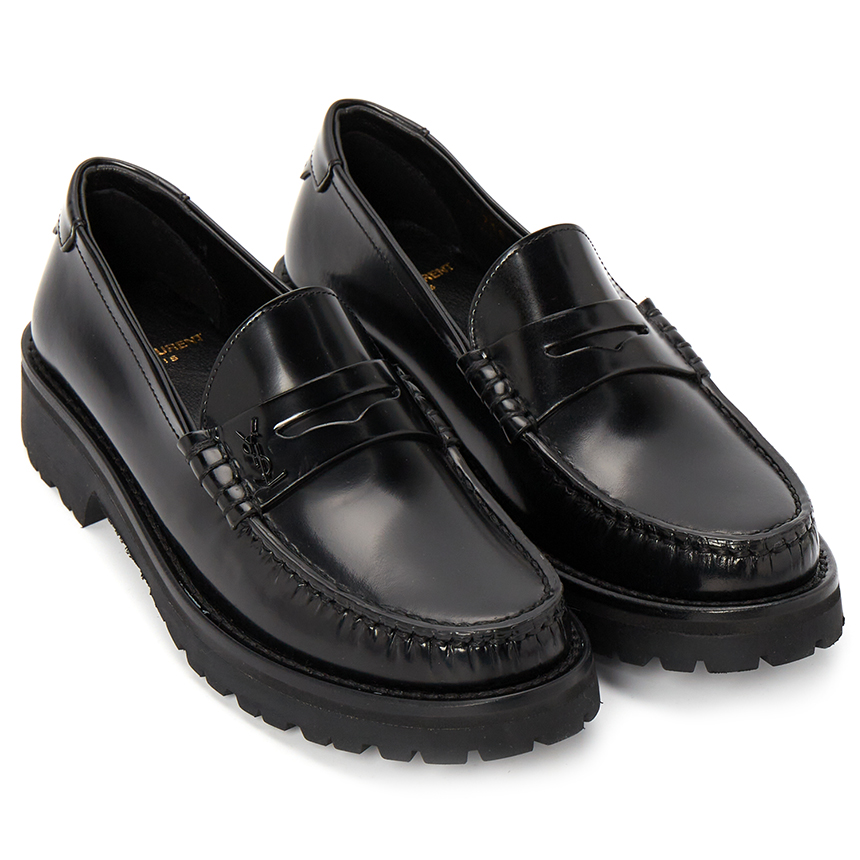 생로랑(SAINT LAURENT PARIS) 스크래치 모노그램 페니 여성 로퍼 716556 AO9VV 1000 SB_716556 AO9VV 1000_037