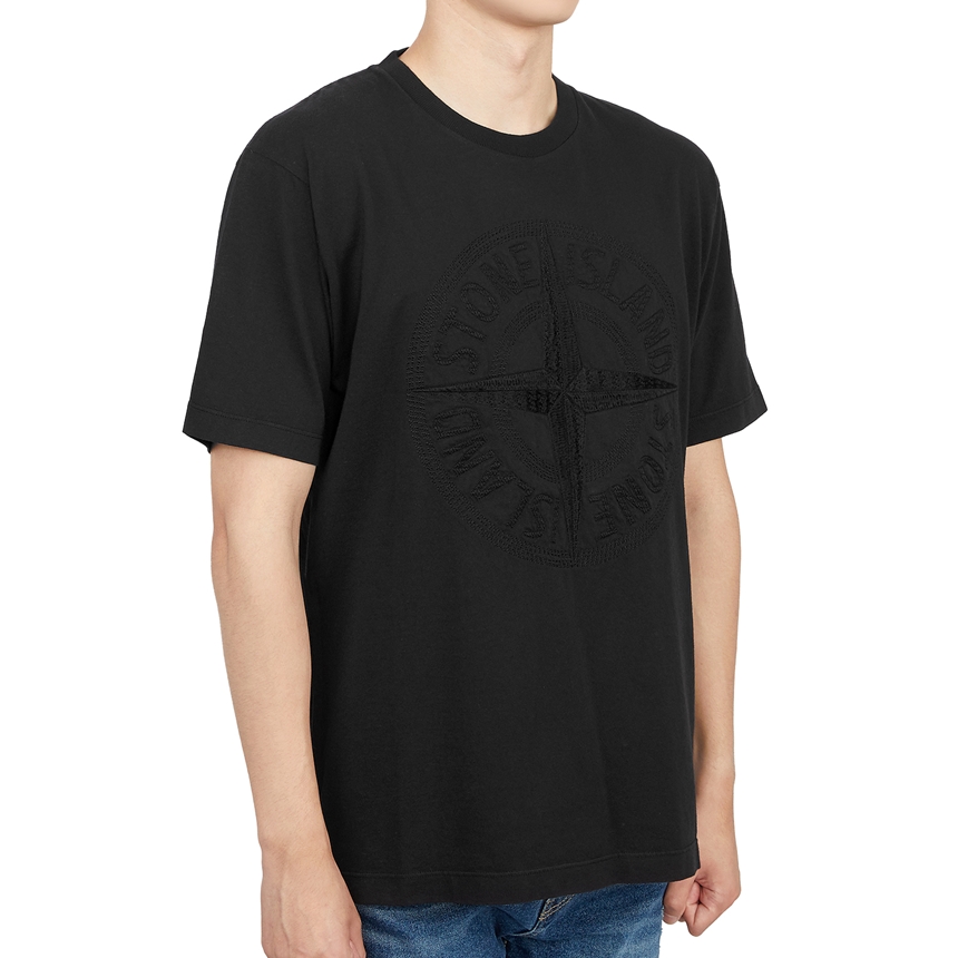 스톤아일랜드(STONE ISLAND) 로고 남자 반팔티셔츠 771521559 V0029