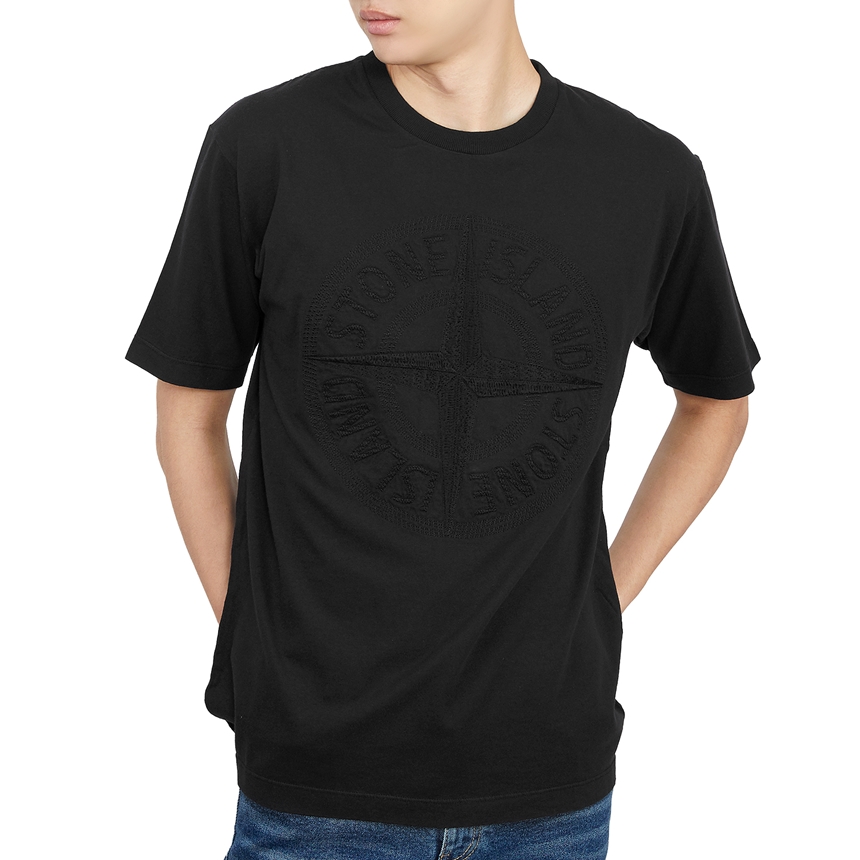 스톤아일랜드(STONE ISLAND) 로고 남자 반팔티셔츠 771521559 V0029