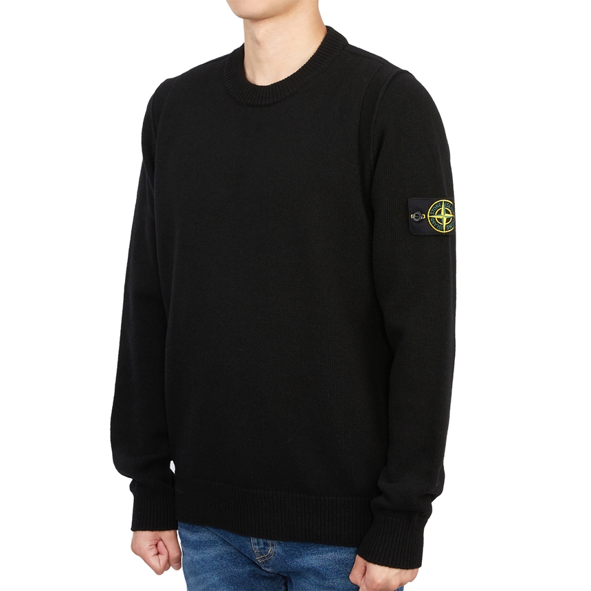 스톤아일랜드(STONE ISLAND) 와펜 남자 울 니트 7715508A3 V0029