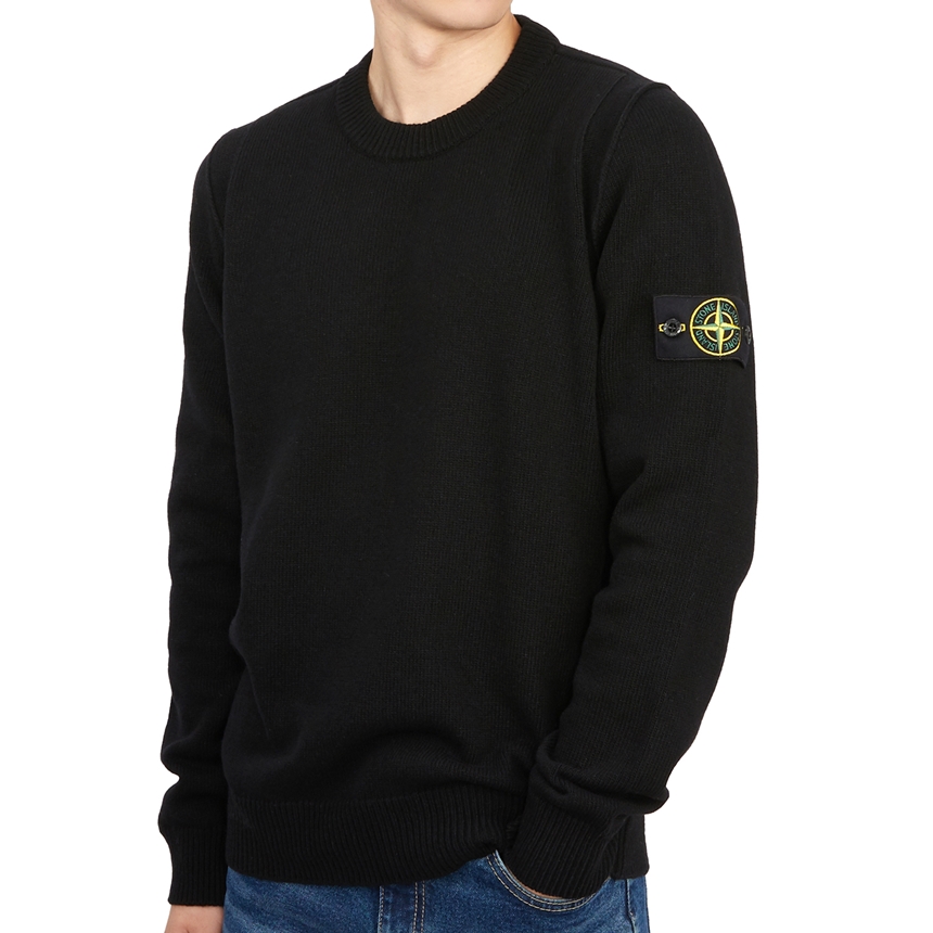 스톤아일랜드(STONE ISLAND) 와펜 남자 울 니트 7715508A3 V0029