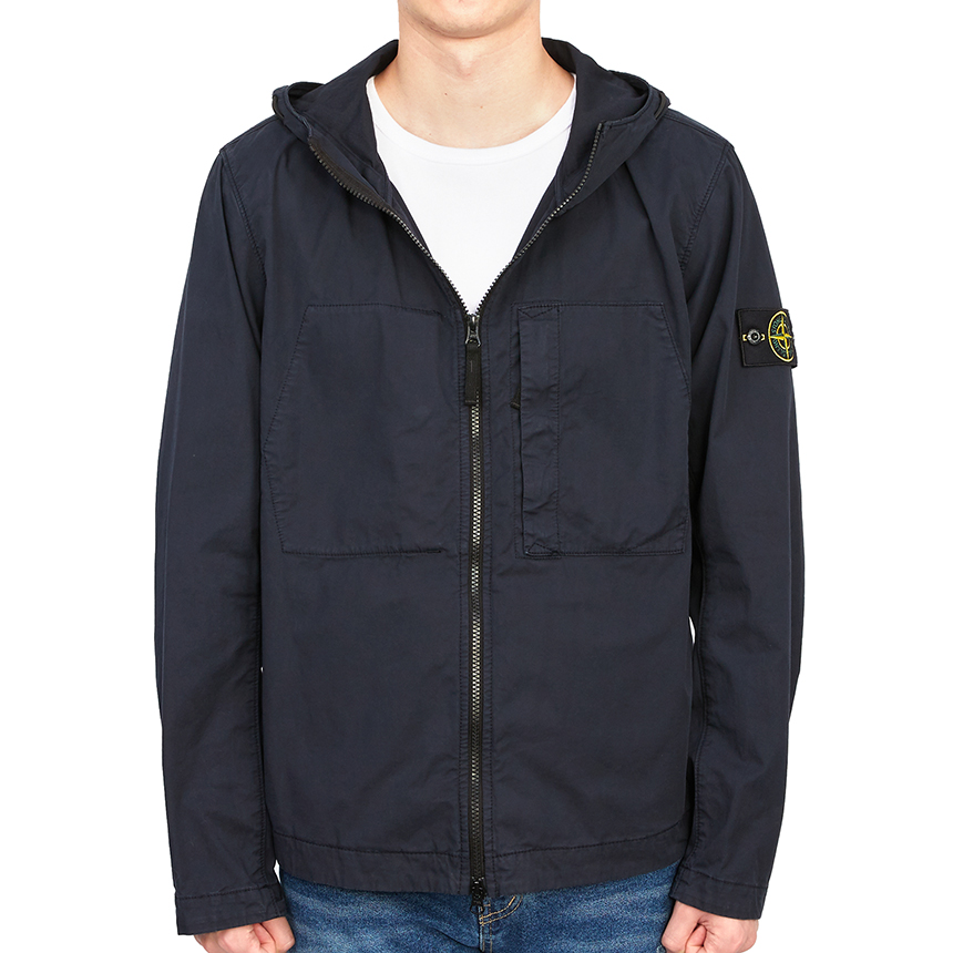 스톤아일랜드(STONE ISLAND) 수피마 와펜 남자 후드 자켓 781543310 V0020