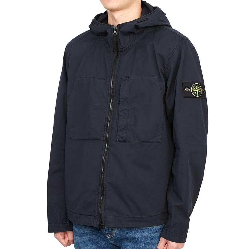 스톤아일랜드(STONE ISLAND) 수피마 와펜 남자 후드 자켓 781543310 V0020
