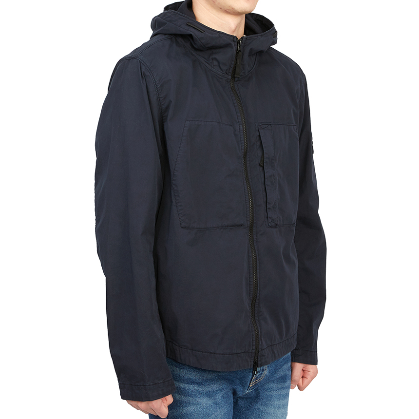 스톤아일랜드(STONE ISLAND) 수피마 와펜 남자 후드 자켓 781543310 V0020