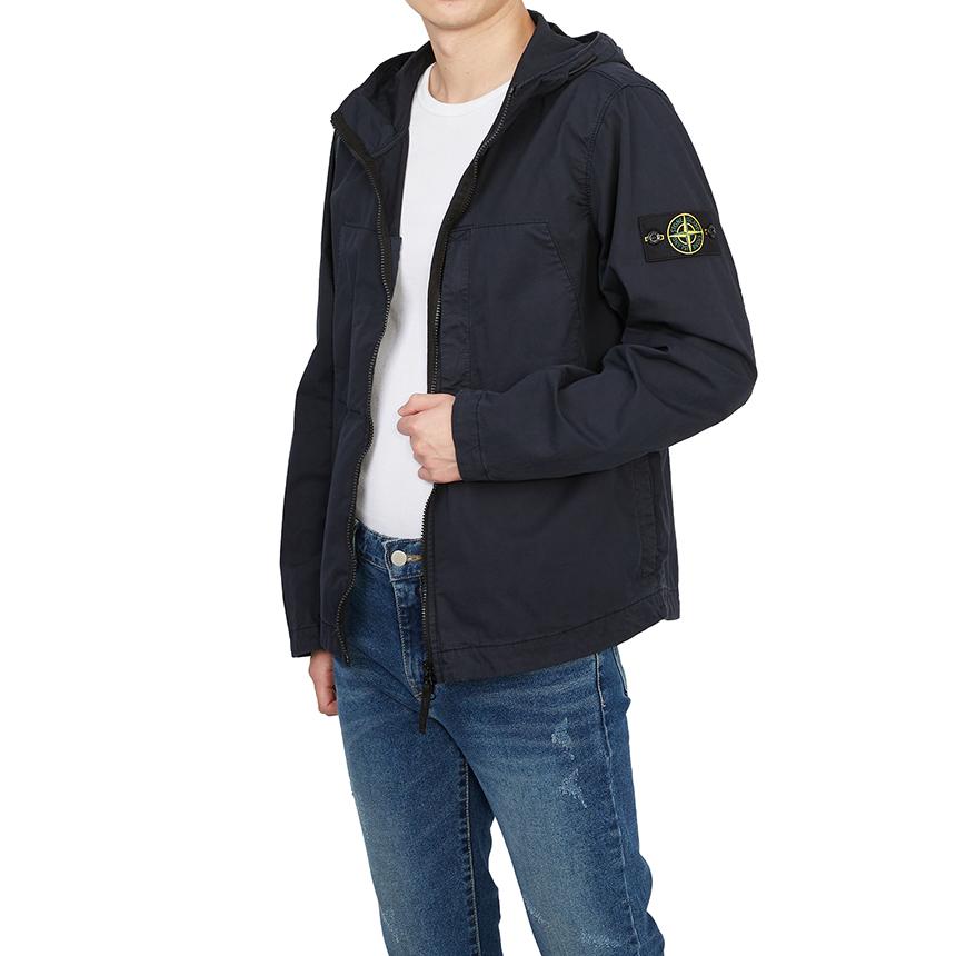 스톤아일랜드(STONE ISLAND) 수피마 와펜 남자 후드 자켓 781543310 V0020