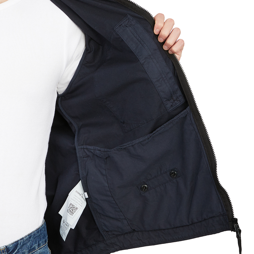 스톤아일랜드(STONE ISLAND) 수피마 와펜 남자 후드 자켓 781543310 V0020