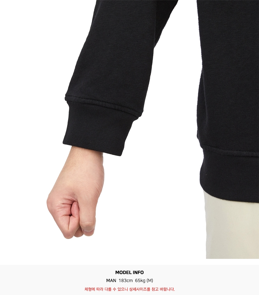 스톤아일랜드(STONE ISLAND) 올드 트리트먼트 와펜 남자 크루넥 긴팔 맨투맨 티셔츠 781566360 V0029