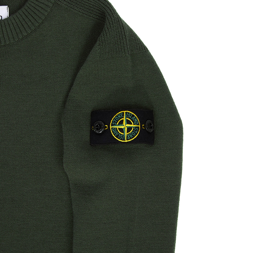 스톤아일랜드키즈(STONE ISLAND KIDS) 와펜 키즈 울 니트 7716505A7 V0058 6A8A