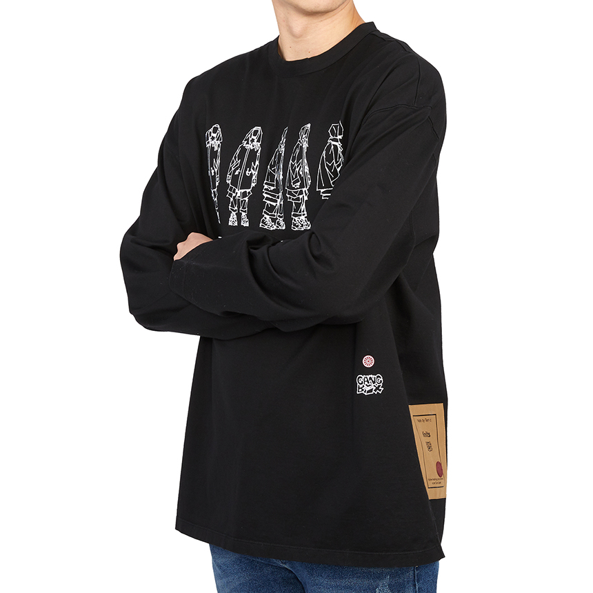 텐씨(Ten c) 남자 긴팔티셔츠 22CTCUH01195 A06460 999