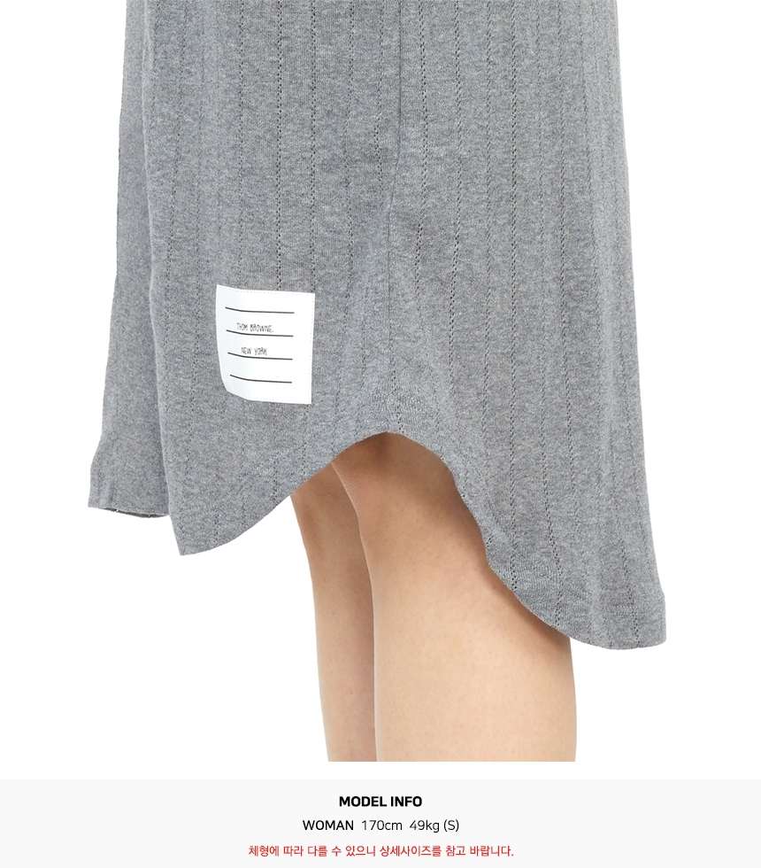 톰브라운(THOM BROWNE) 여성 7부 롱 원피스 FJD098A 08026 035