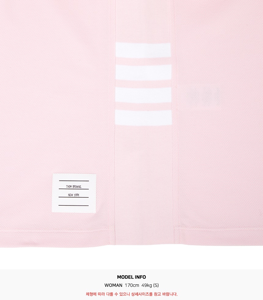 톰브라운(THOM BROWNE) 여성 반팔티셔츠 FJS207A 00050 680