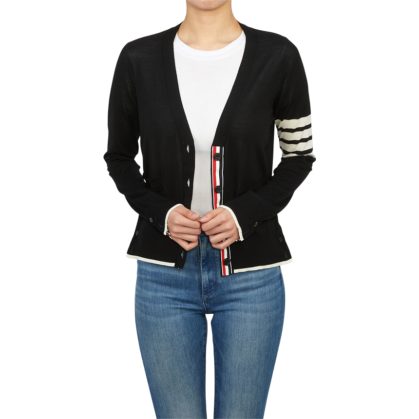 톰브라운(THOM BROWNE) 여성 가디건 FKC334D Y1014 001