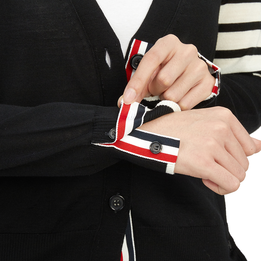 톰브라운(THOM BROWNE) 여성 가디건 FKC334D Y1014 001
