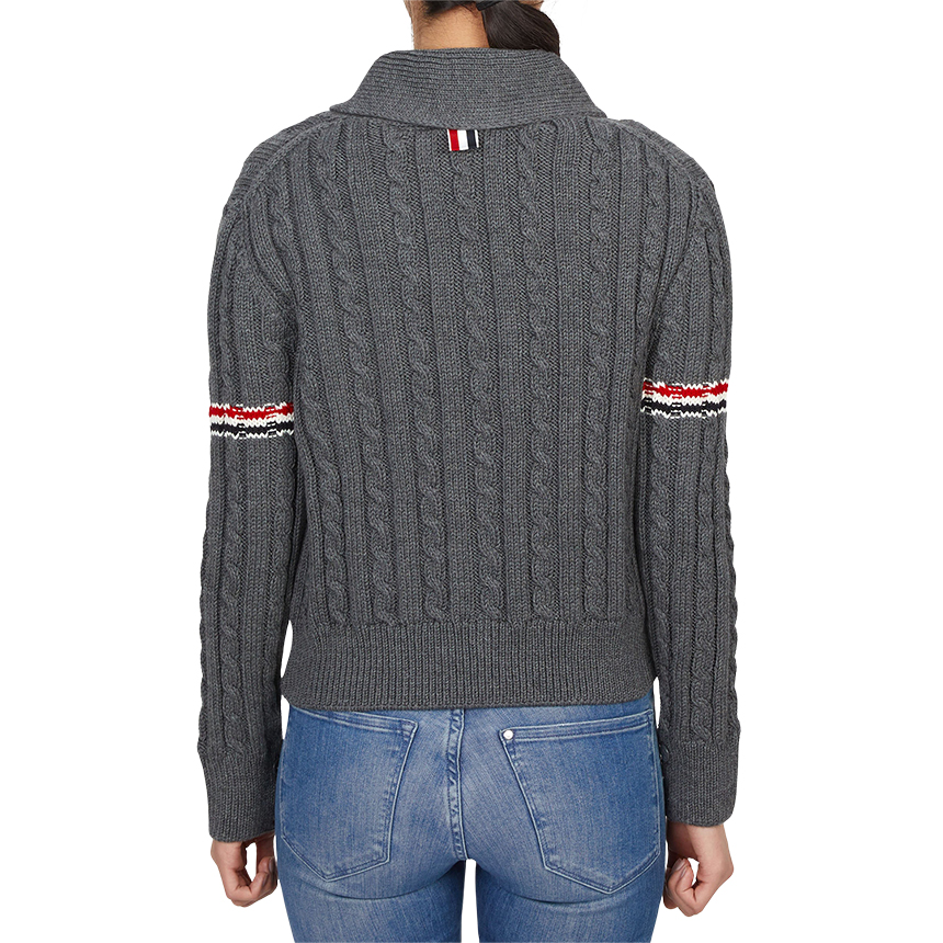 톰브라운(THOM BROWNE) 여성 카라 가디건 FKC621A Y1024 035