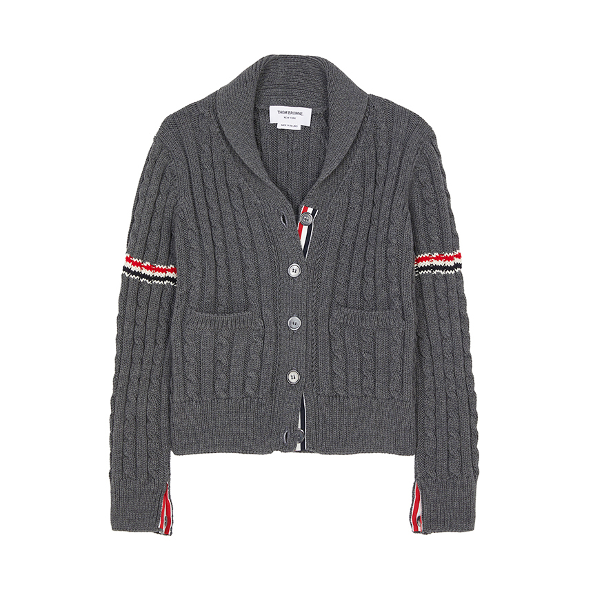 톰브라운(THOM BROWNE) 여성 카라 가디건 FKC621A Y1024 035