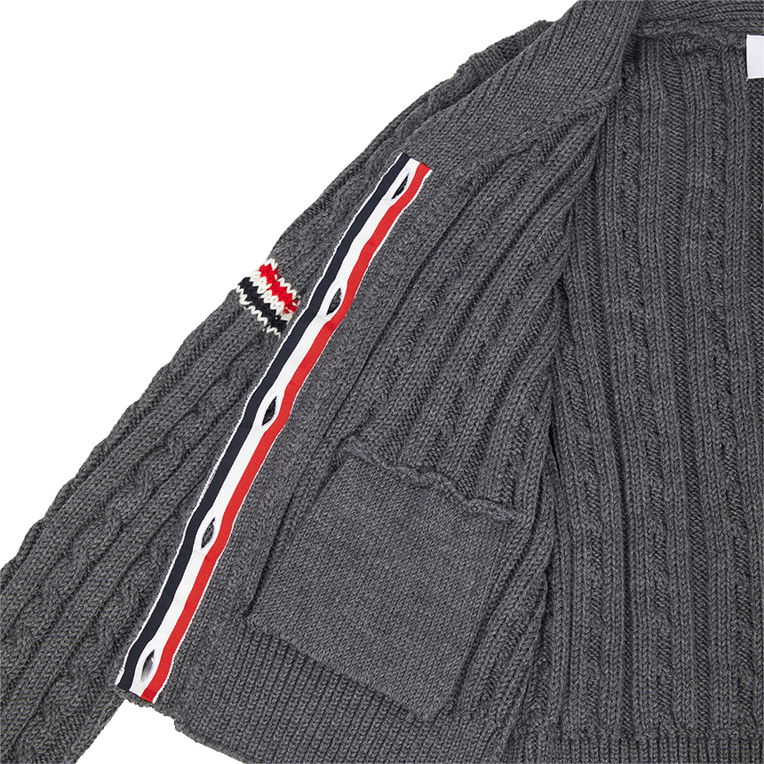 톰브라운(THOM BROWNE) 여성 카라 가디건 FKC621A Y1024 035