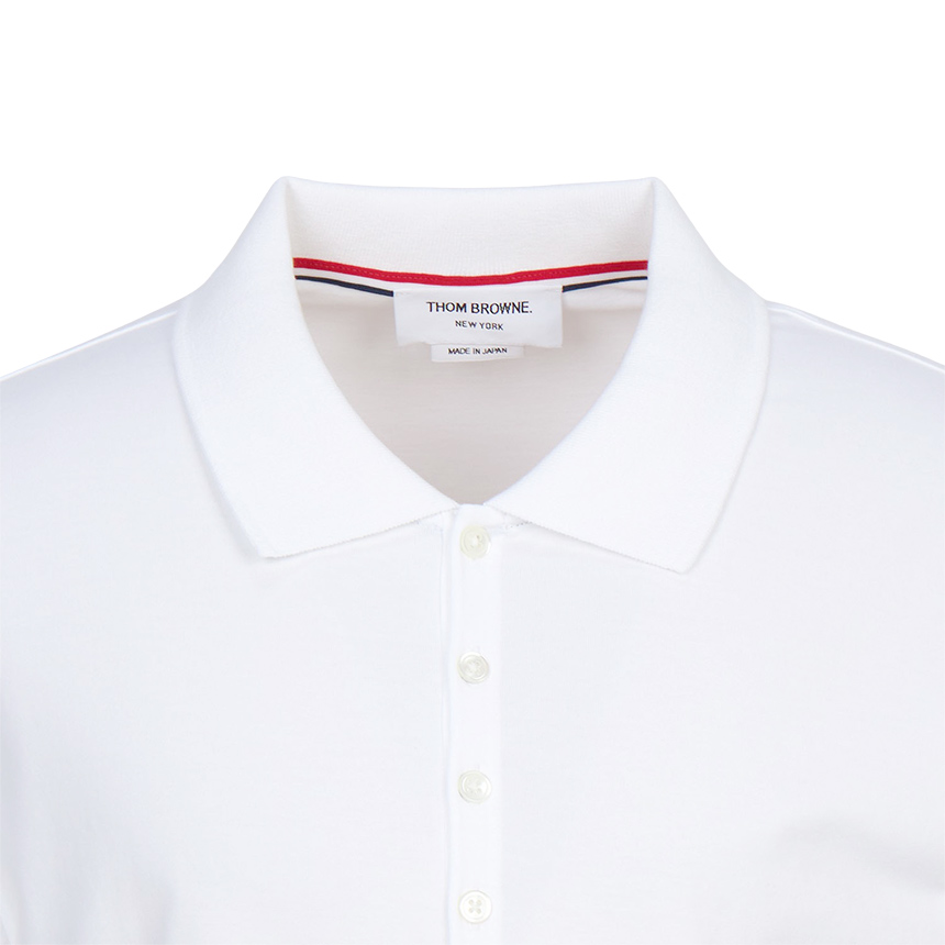 톰브라운(THOM BROWNE) 남성 카라 반팔티셔츠 MJP052A 00042 100