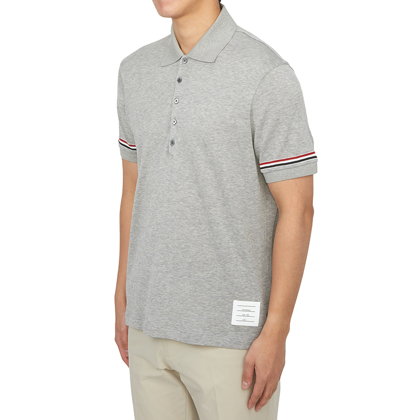 톰브라운(THOM BROWNE) 남성 카라 반팔티셔츠 MJP193A J0129 035