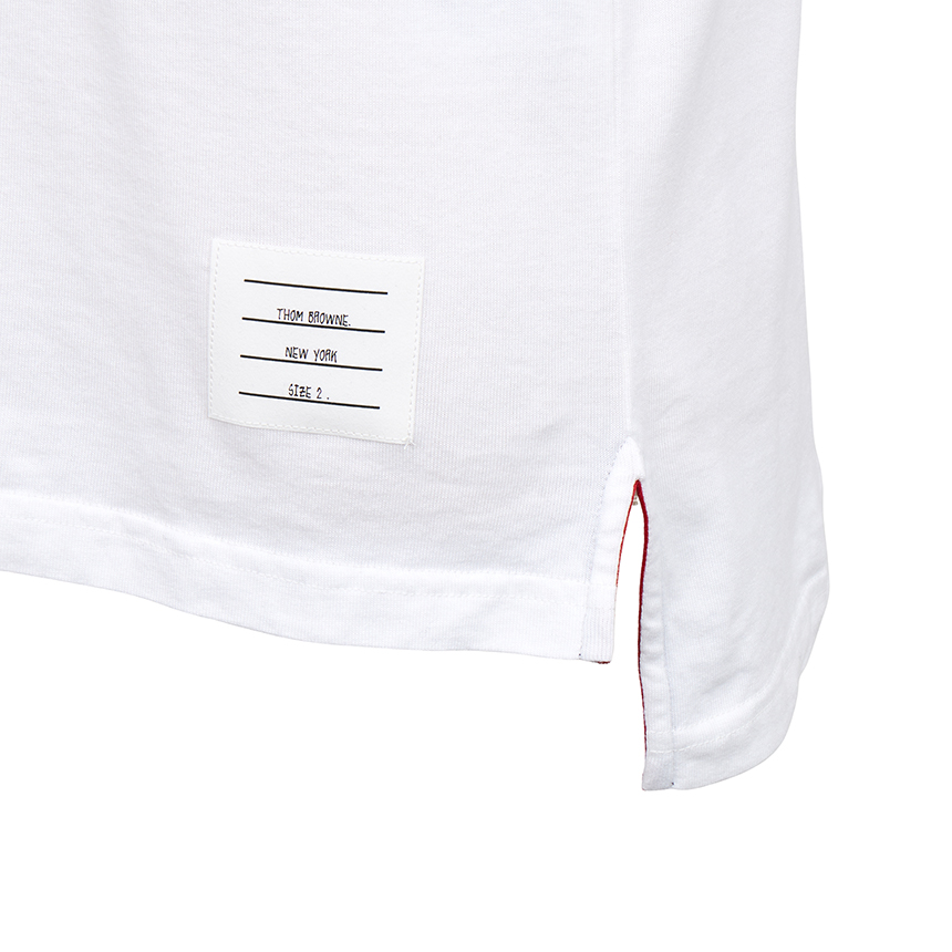 톰브라운(THOM BROWNE) 남성 반팔티셔츠 MJS168G 07862 100