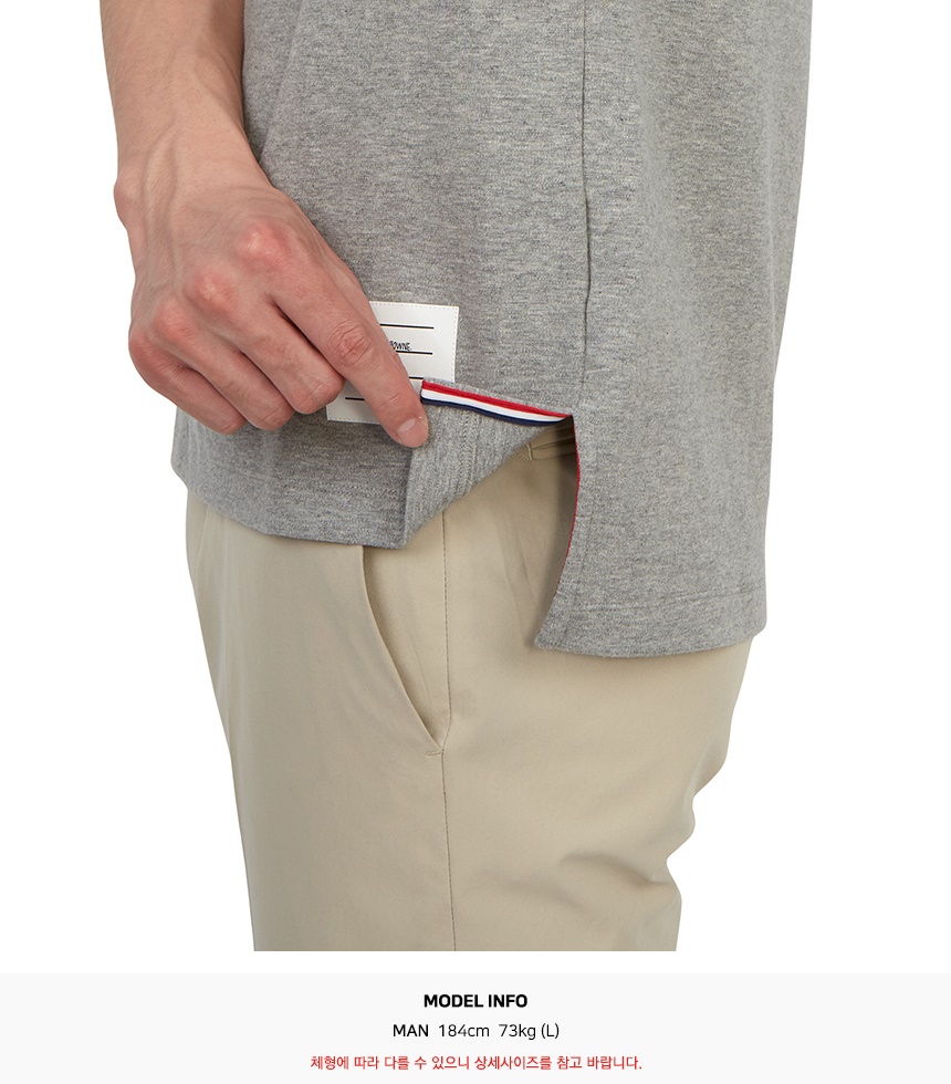 톰브라운(THOM BROWNE) 남성 반팔티셔츠 MJS246A 07323 055