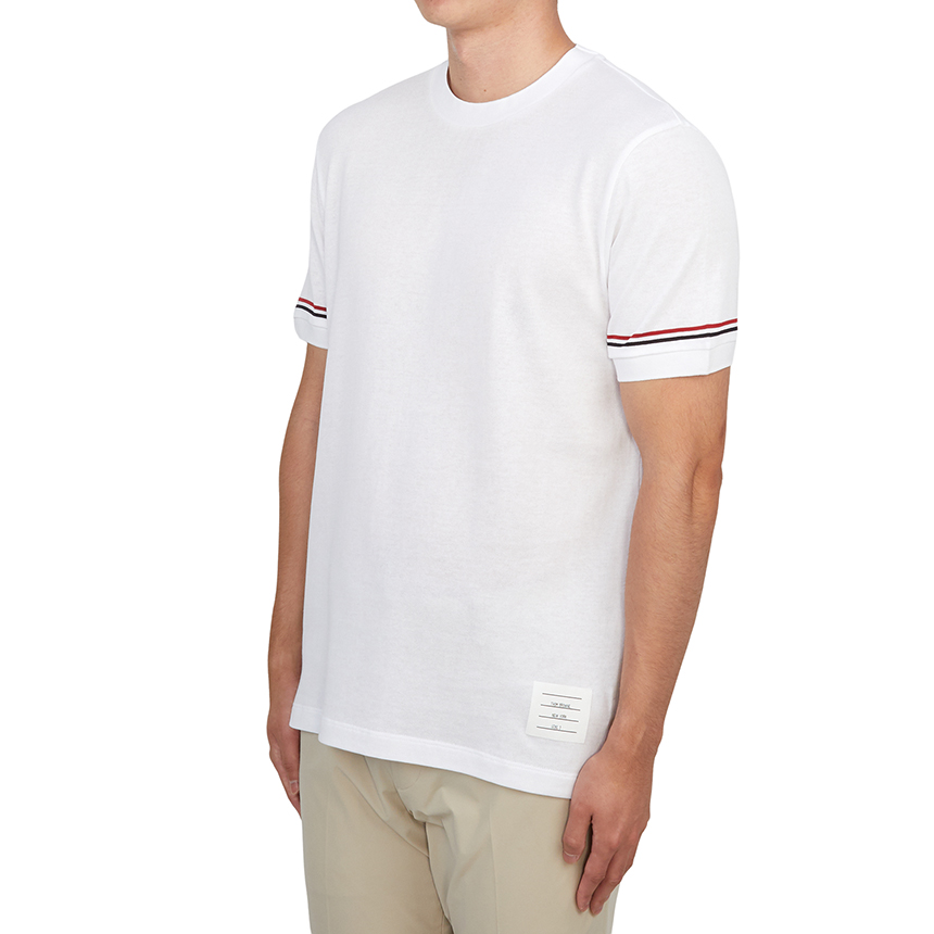 톰브라운(THOM BROWNE) 남성 반팔티셔츠 MJS247A J0129 100